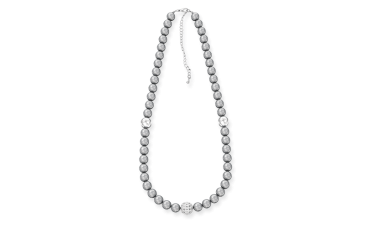 Ожерелье из серого жемчуга 46 см
